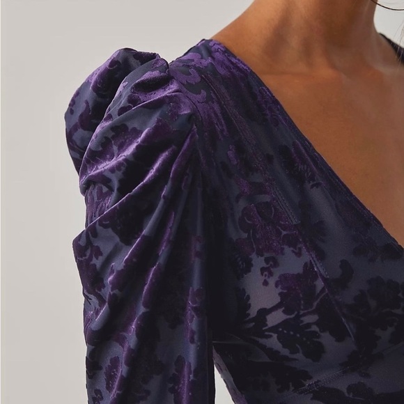 Free People Magic Hour Bodysuit Large Purple NWT MSRP $98 - Picture 5 of 6